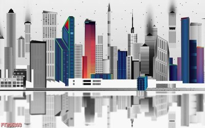 File tranh in trần 3D File in tranh tường 3D FT206393 (ảnh gốc)