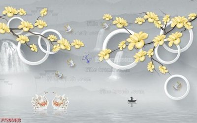 File tranh gốc File in tranh tường 3D FT206483 (bản đẹp) độc quyền