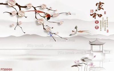 File in lụa File in tranh tường 3D FT206494 (phong cảnh) File in tranh tường 3D FT206494