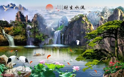 File ảnh File in tranh tường 3D FT206547 (gốc) in backdrop sự kiện