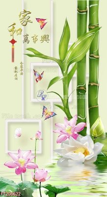 Download file gốc File in tranh tường 3D FT206622 (in lụa) cao cấp