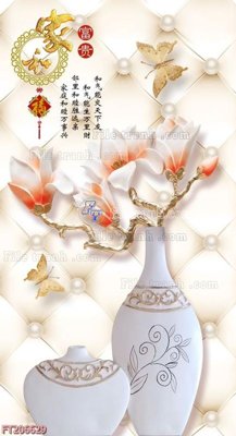 File gốc File in tranh tường 3D FT206629 (in lụa) chi tiết cao