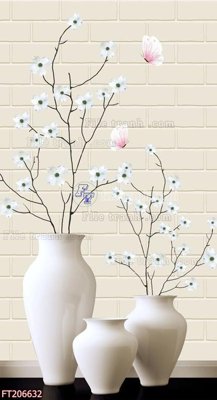 File PSD File in tranh tường 3D FT206632 (gốc) nhiều lớp (multi-layer)