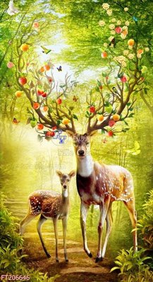 File in trần File in tranh tường 3D FT206646 (bản gốc) 5D