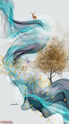 File gốc File in tranh tường 3D FT206651 (in tráng gương) nghệ thuật