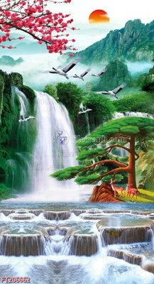 File PSD File in tranh tường 3D FT206662 (bản gốc) dễ dàng edit