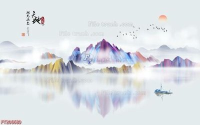 Tải file File in tranh tường 3D FT206689 (gốc) chủ đề phong thủy