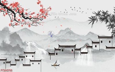 File in ấn File in tranh tường 3D FT206798 chuyên nghiệp