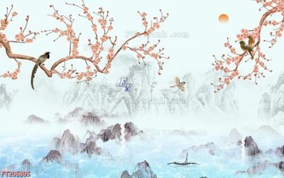 File tranh in tráng gương File in tranh tường 3D FT206805 (siêu nét)