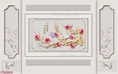 Download file tranh File in tranh tường 3D FT206849 (file gốc PSD)