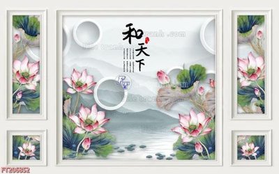 Tải file gốc File in tranh tường 3D FT206852 dùng cho in ấn