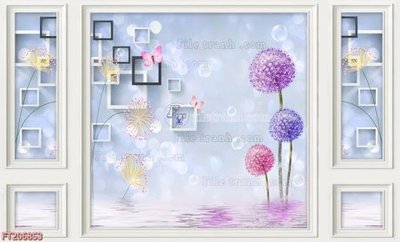 File gốc File in tranh tường 3D FT206853 (dành cho trang trí nội thất)