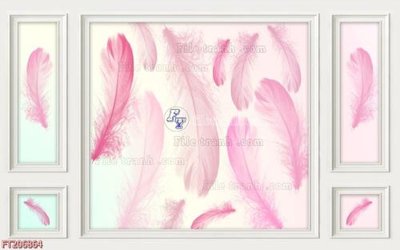 File tranh File in tranh tường 3D FT206864 (gốc) in trên kính
