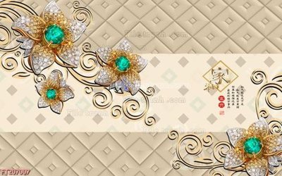 File gốc File in tranh tường 3D FT207007 (cho in ấn) độc quyền