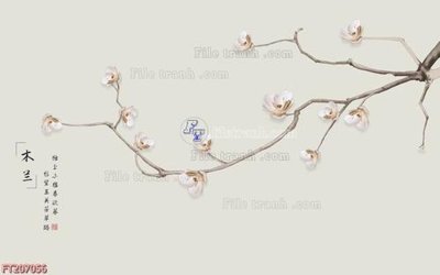 Tải file File in tranh tường 3D FT207056 (gốc) chủ đề hoa sen