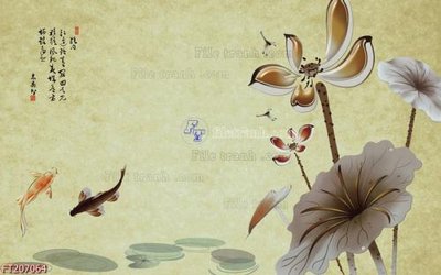 File tranh gốc File in tranh tường 3D FT207064 (bản quyền) file PSD