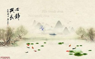 File ảnh File in tranh tường 3D FT207071 (gốc) trang trí khách sạn