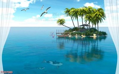 Tải file gốc in lụa File in tranh tường 3D FT207089 siêu nét