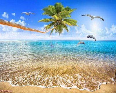 File tranh in trần File in tranh tường 3D FT207102 (ảnh gốc siêu nét)