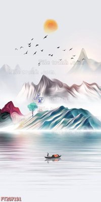 File gốc File in tranh tường 3D FT207191 (in tráng gương) sang trọng