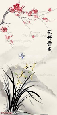 File in mica File in tranh tường 3D FT207228 (bản gốc) làm vách ngăn