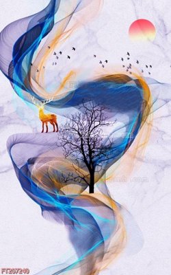 Tệp tin gốc File in tranh tường 3D FT207240 (dùng cho in ấn) chuyên nghiệp