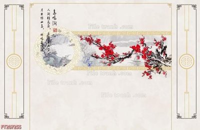 File PSD in ấn File in tranh tường 3D FT207255 (chất lượng cao)