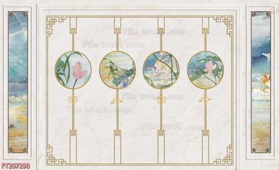 File tranh File in tranh tường 3D FT207298 (ảnh gốc) in trần 3D