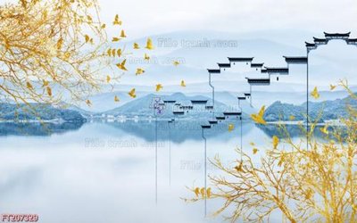 Download file gốc File in tranh tường 3D FT207329 (in lụa) tranh 3D