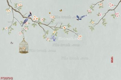 File tranh in trần 3D File in tranh tường 3D FT207342 (ảnh gốc)