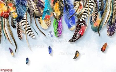 File in mica File in tranh tường 3D FT207398 (bản gốc) sắc sảo