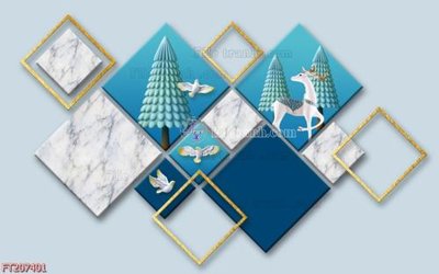 File gốc File in tranh tường 3D FT207401 (PNG) không nền chất lượng