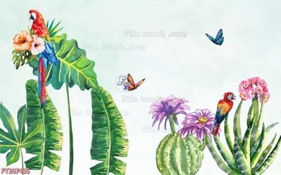 File gốc File in tranh tường 3D FT207405 (phong cách) châu Âu