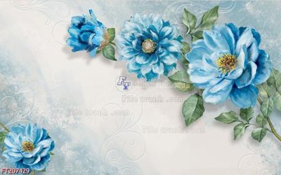 File tranh gốc File in tranh tường 3D FT207429 (bản quyền) file PSD