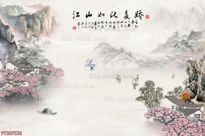 Tải file gốc File in tranh tường 3D FT207538 (in khổ lớn) không vỡ