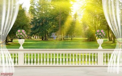 File tranh File in tranh tường 3D FT207637 (ảnh gốc) in trần xuyên sáng