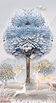 File gốc File in tranh tường 3D FT207701 (trang trí) phòng ngủ