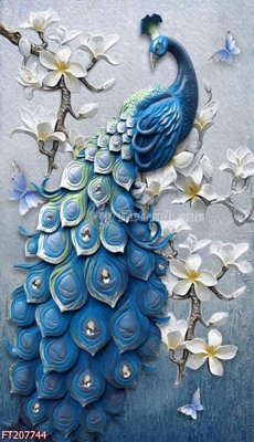 Download file gốc File in tranh tường 3D FT207744 (in mica) trong suốt