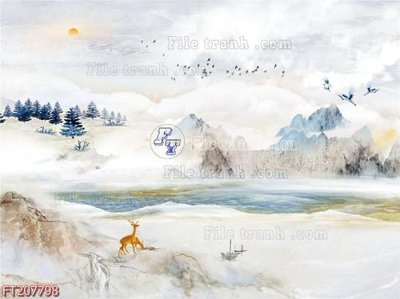 File ảnh File in tranh tường 3D FT207798 (gốc) cho trang trí nhà hàng