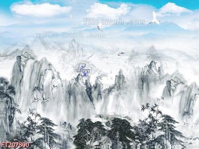 Tải file File in tranh tường 3D FT207800 (PSD) cho in tranh 3D