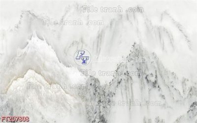 File tranh File in tranh tường 3D FT207808 (gốc) in trên kính