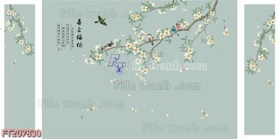 File tranh File in tranh tường 3D FT207830 (gốc) chủ đề động vật