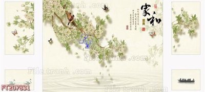 File gốc in mica File in tranh tường 3D FT207831 chất lượng