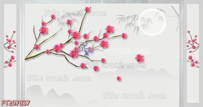 File gốc File in tranh tường 3D FT207837 (cho in ấn) từ kho Filetranh