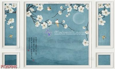 File gốc in ấn File in tranh tường 3D FT207846 chuẩn màu CMYK