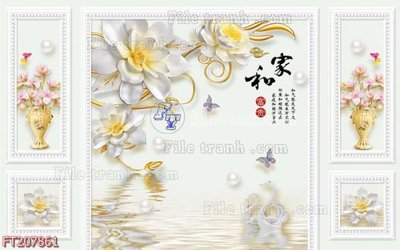 File in ấn File in tranh tường 3D FT207861 (bản gốc) từ file gốc