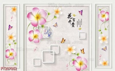 Tải file gốc File in tranh tường 3D FT207862 (bản PSD) đầy đủ layer