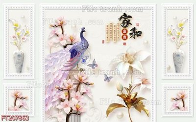 File in mica File in tranh tường 3D FT207863 (bản gốc) siêu trong