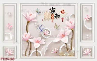 File tranh File in tranh tường 3D FT207868 (gốc) chủ đề trừu tượng