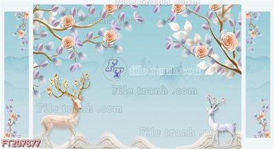 File ảnh File in tranh tường 3D FT207877 (gốc) in decal dán tường